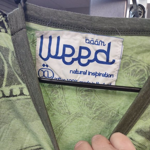 Green t-shirt from WEED - OHM design - size XL - Picture 2 of 3